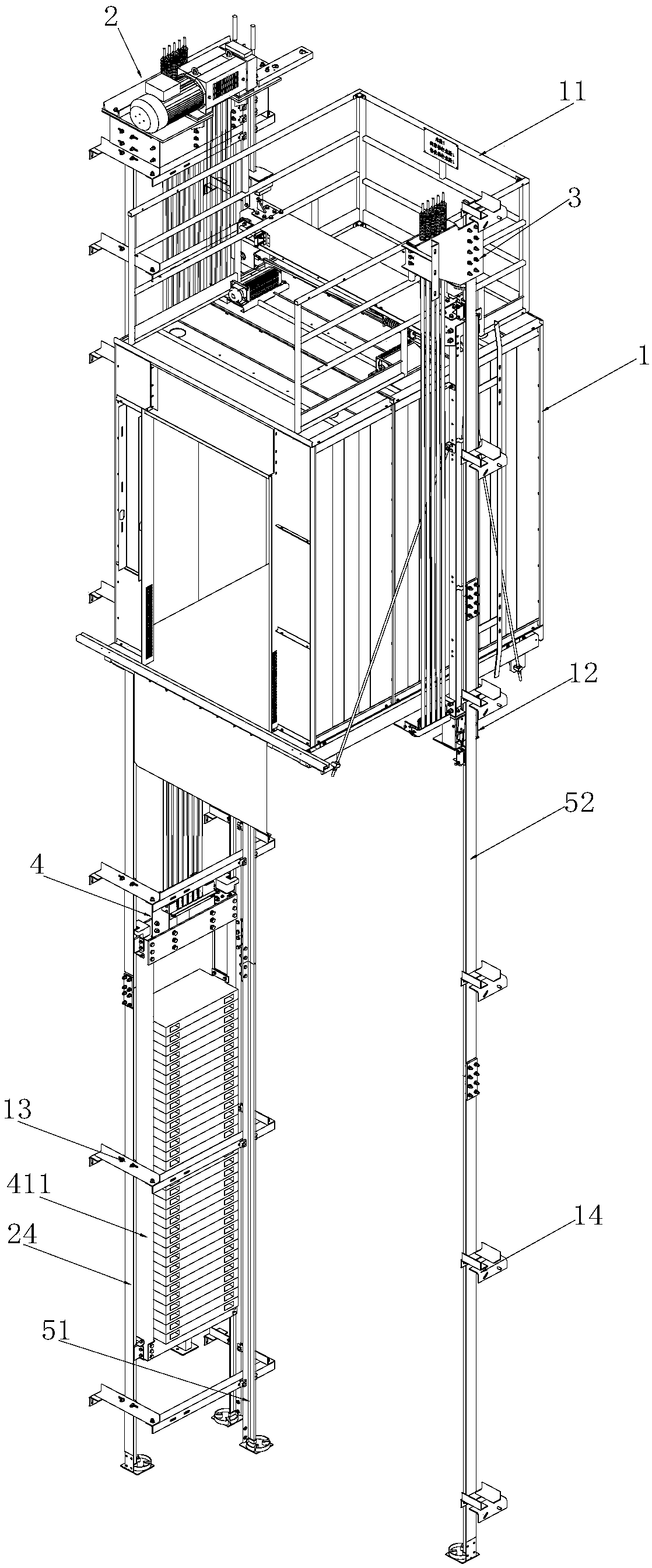 Steel belt elevator