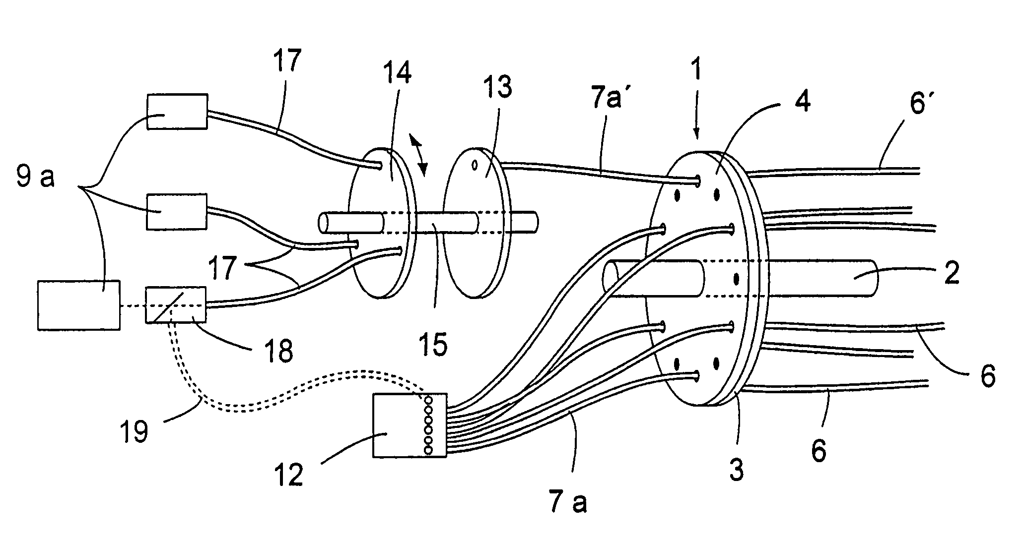 Therapy and diagnosis system and method with distributor for distribution of radiation