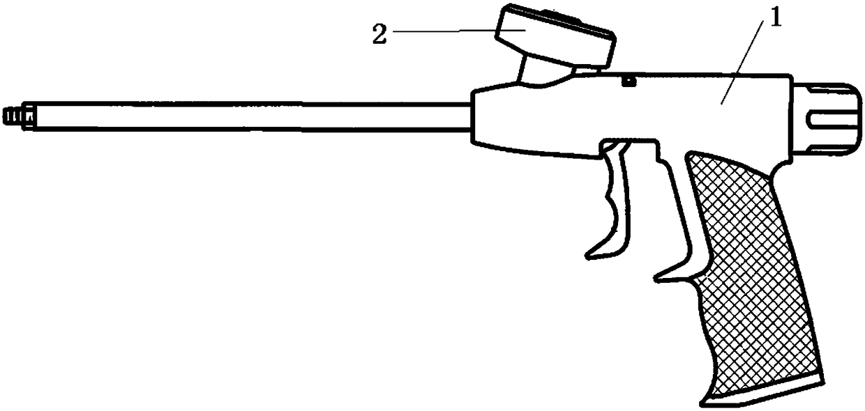 Foam caulking agent spray gun