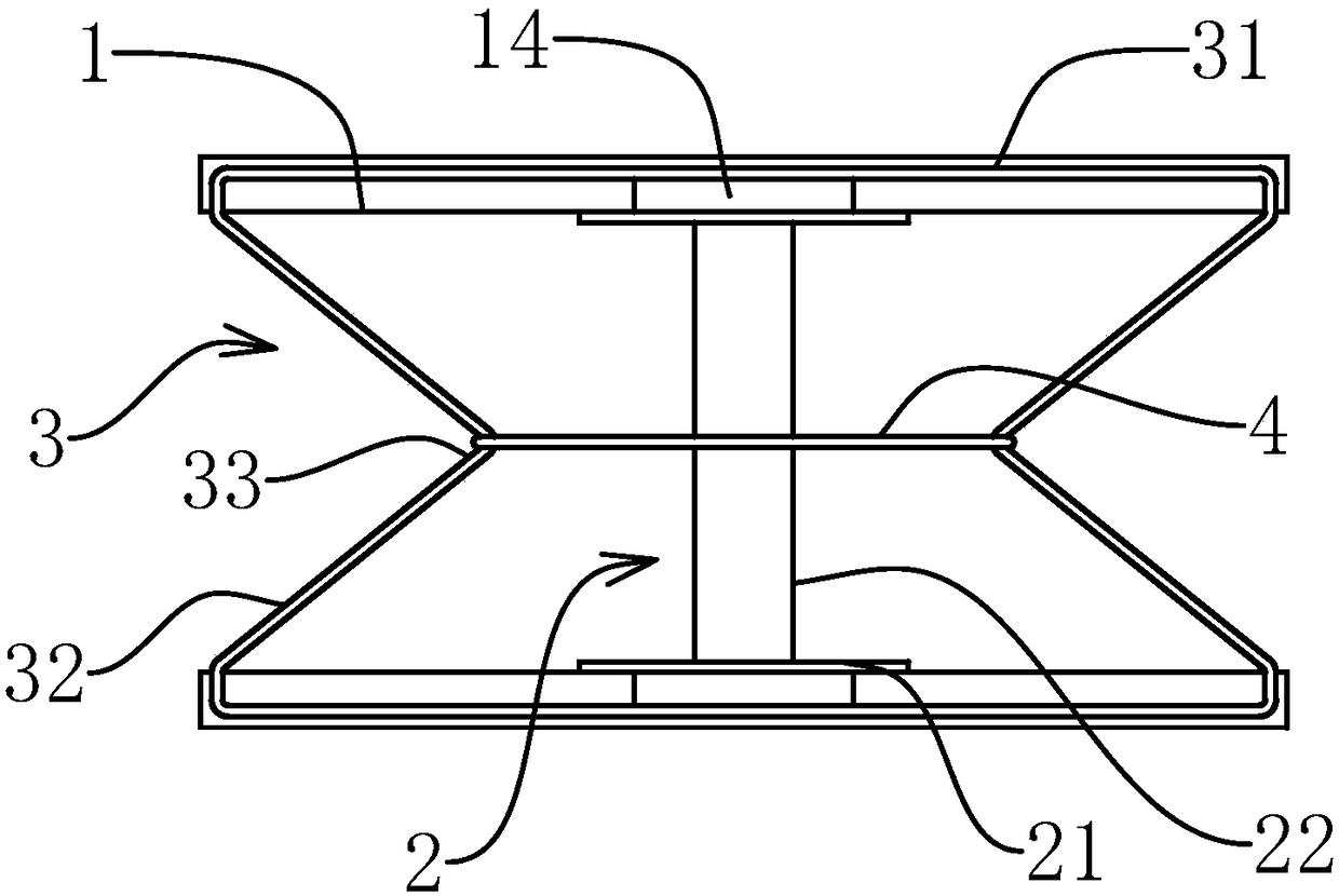 Hollow building block and wall body manufacturing and building method