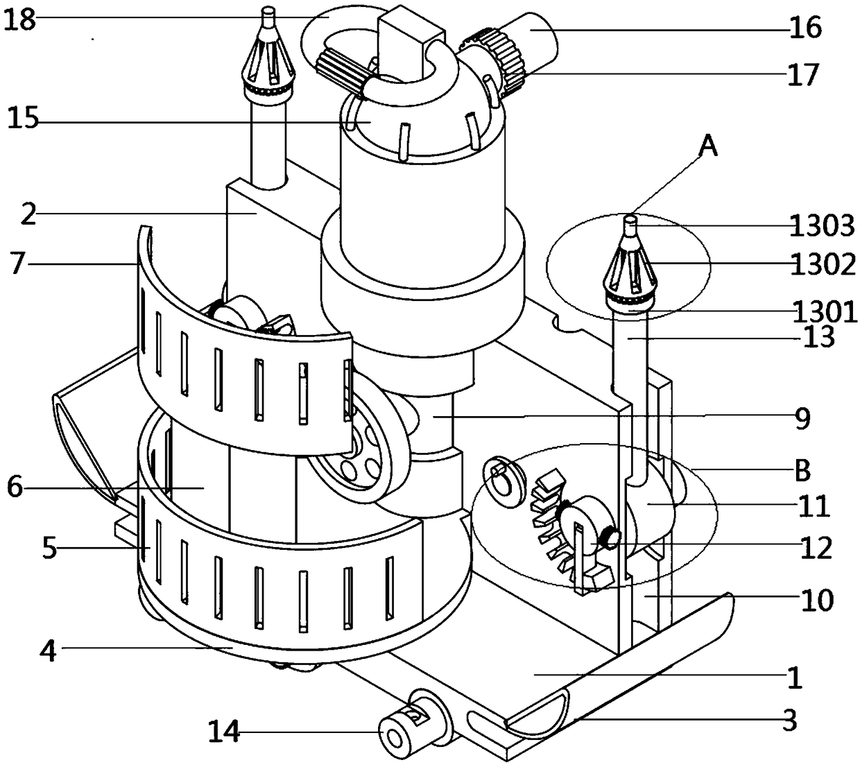 Greening watering device