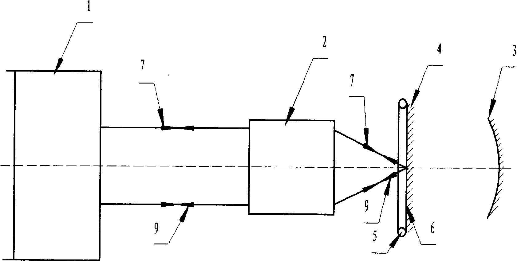 Method and device for precisely determining optical system focus surface by interferometer