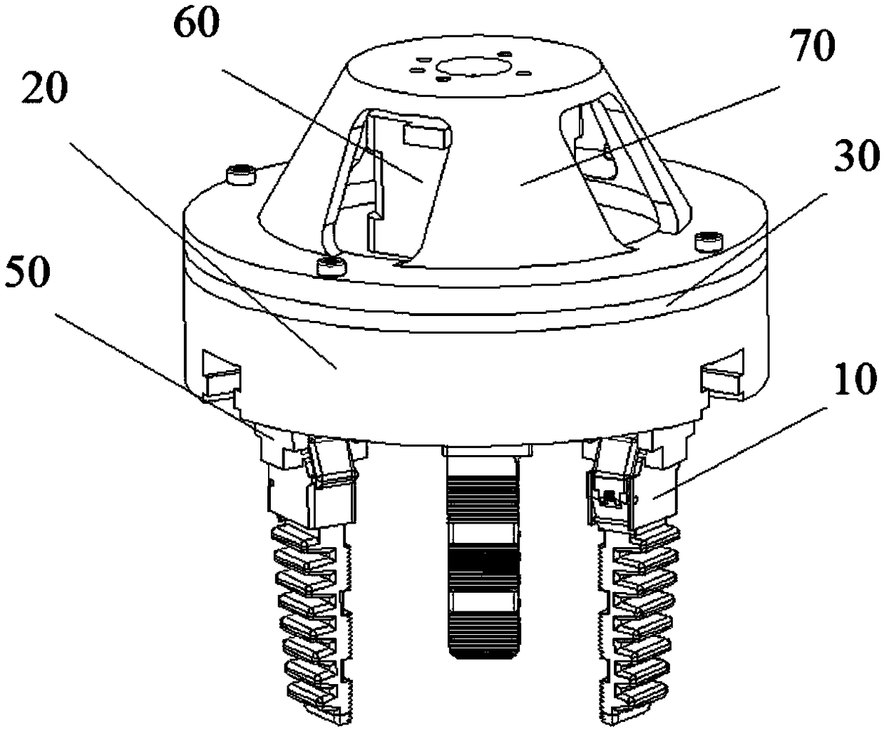 Self-adaptive type flexible gripper