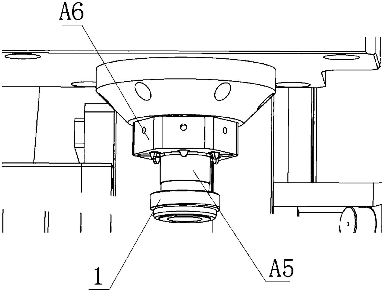 Integrated tightening and riveting mechanism for steering gear adjusting nut and application method thereof