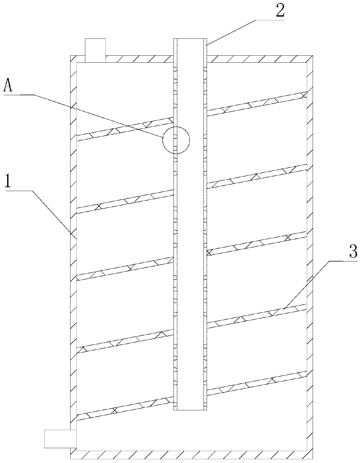 Mixer and high-temperature flue gas treatment device with same