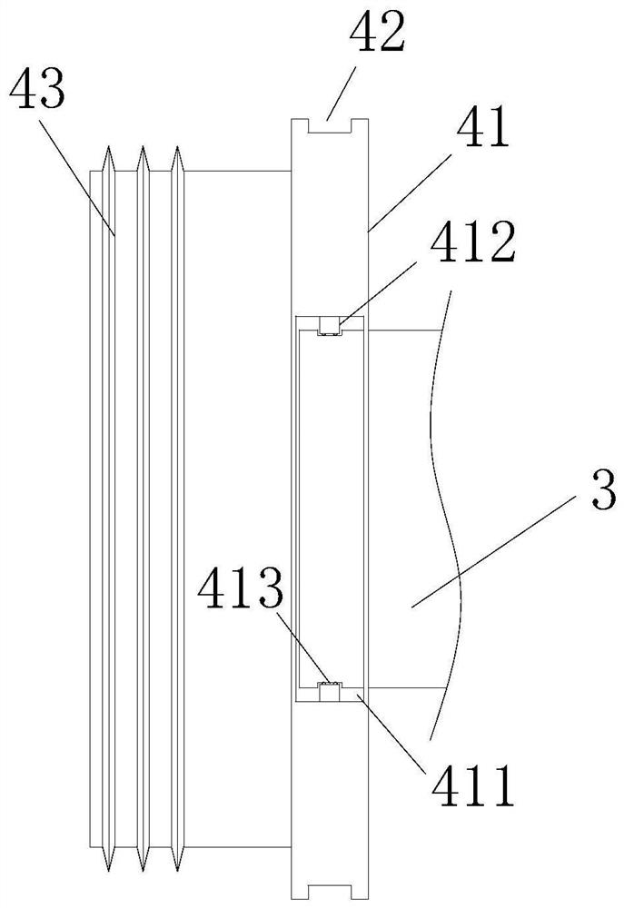 Marine pipeline flange with sealing structure