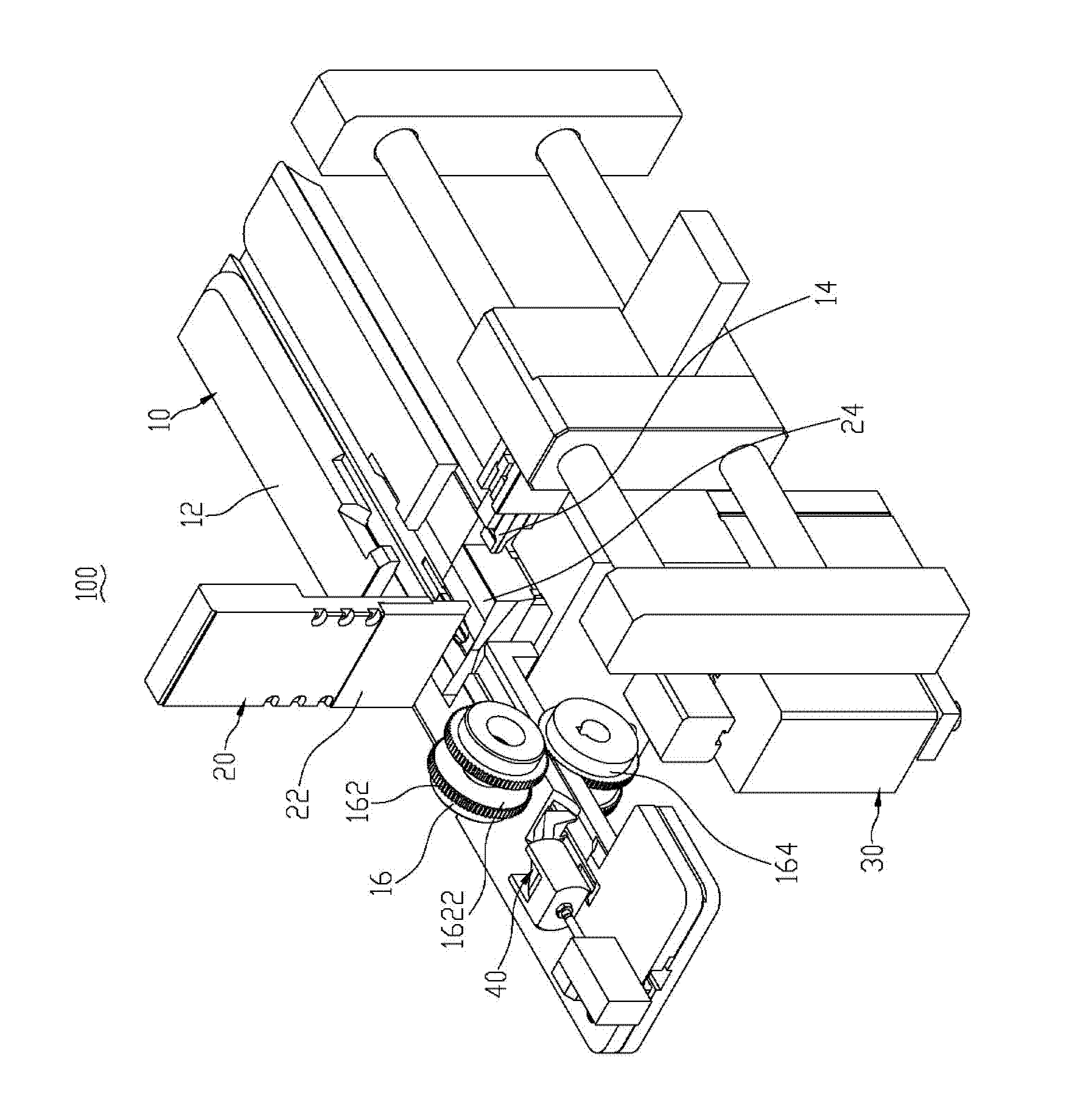 Zipper long chain cutting device