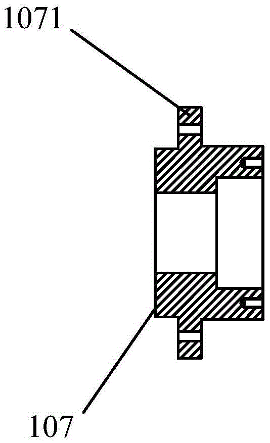 A rotary test device for a box-type oil distributor