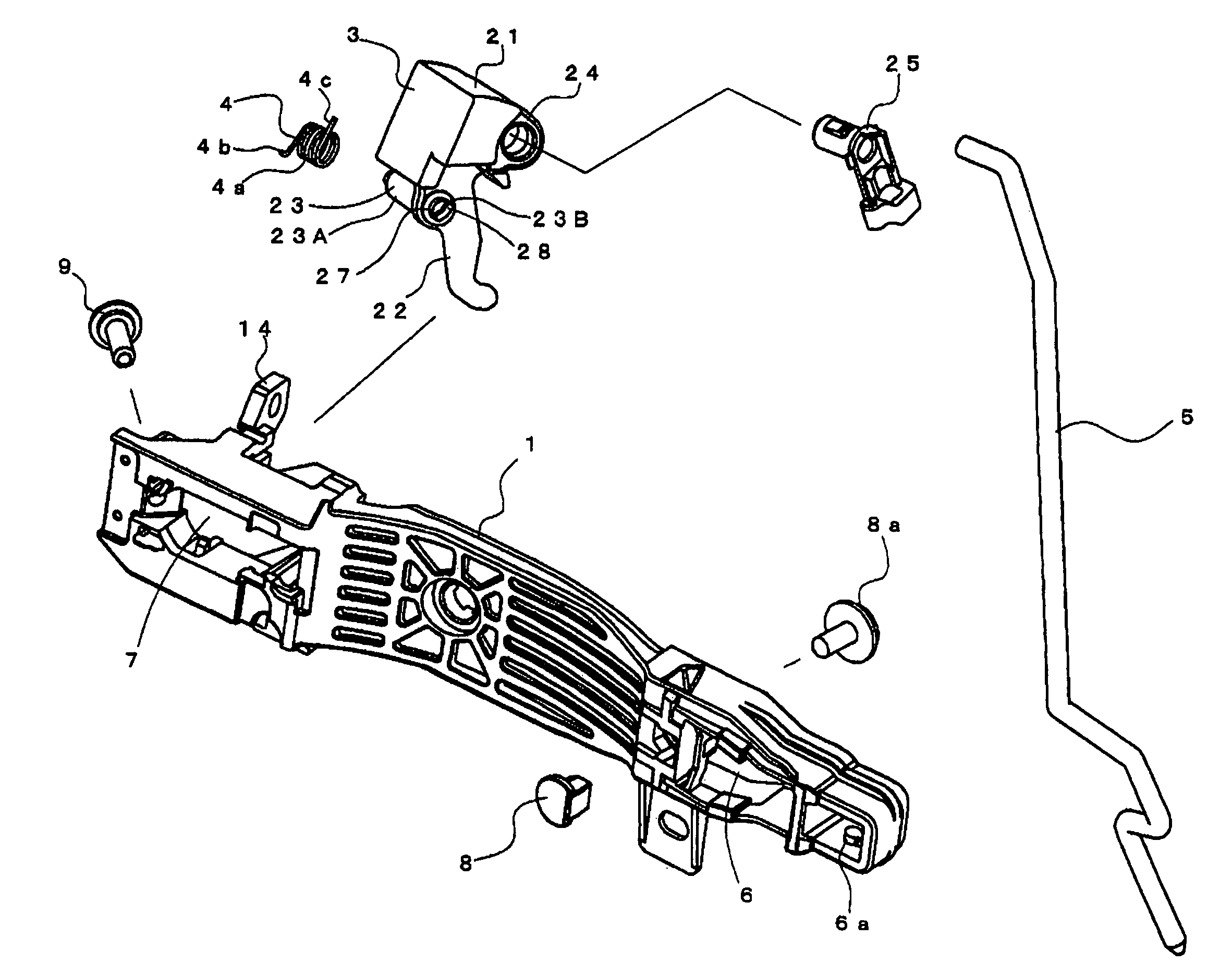 Vehicle door handle apparatus