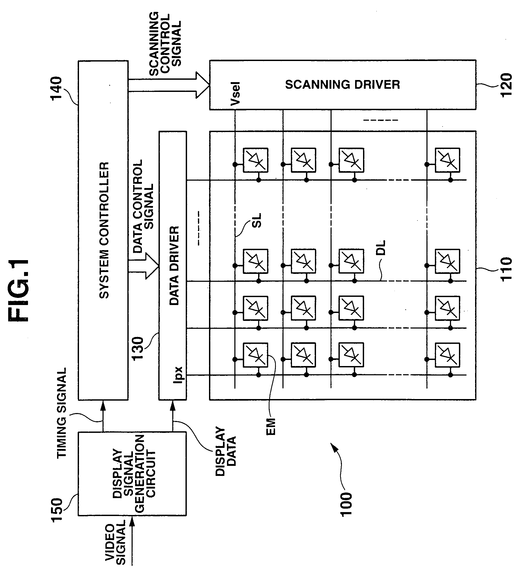 Display element drive circuit and display apparatus