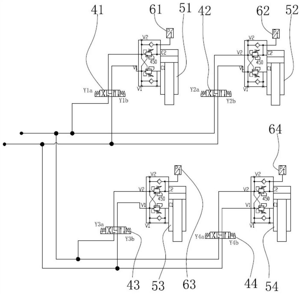 Automatic landing leg leveling system, control method and wheeled crane