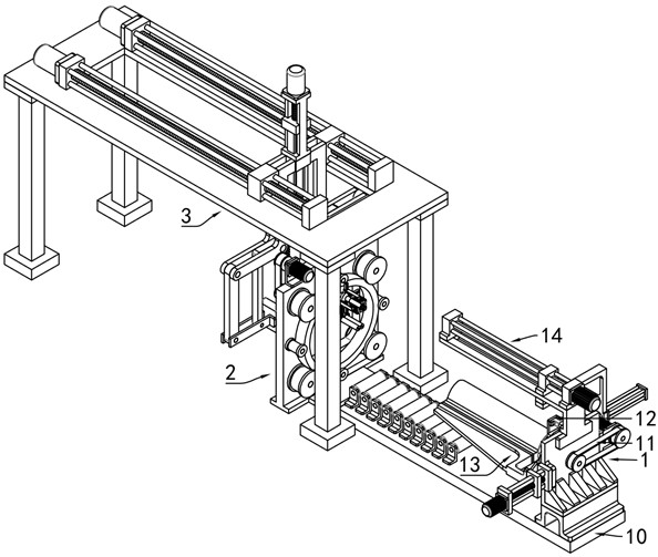 Winding and wrapping device for elastomer modified asphalt waterproof roll production