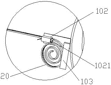 Measuring structure for large opening distance of cervix