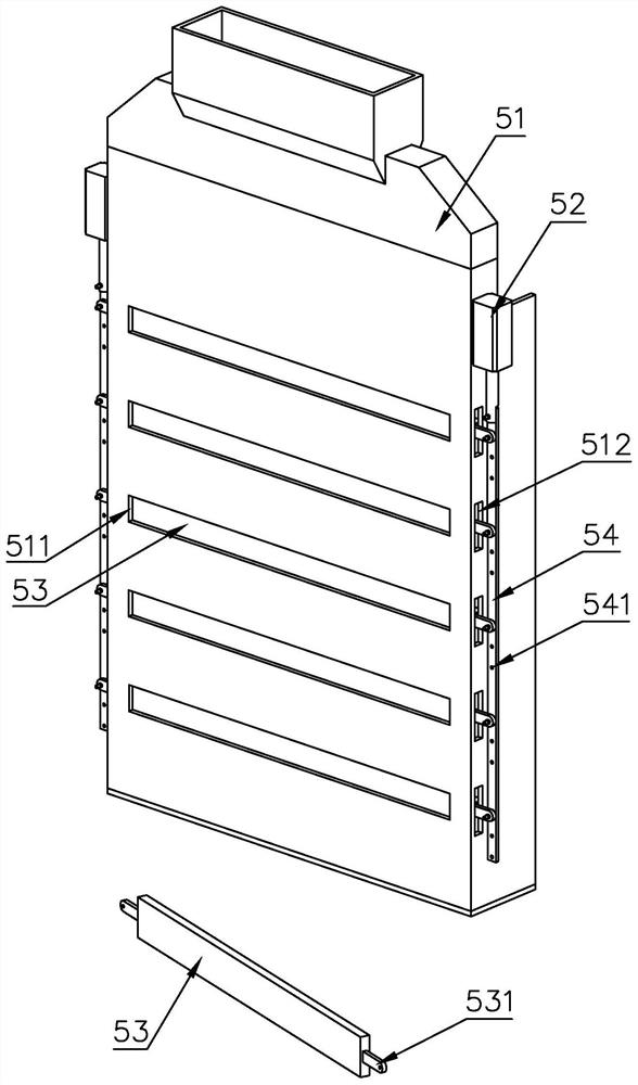 Hot-pressing waste gas collection treatment device