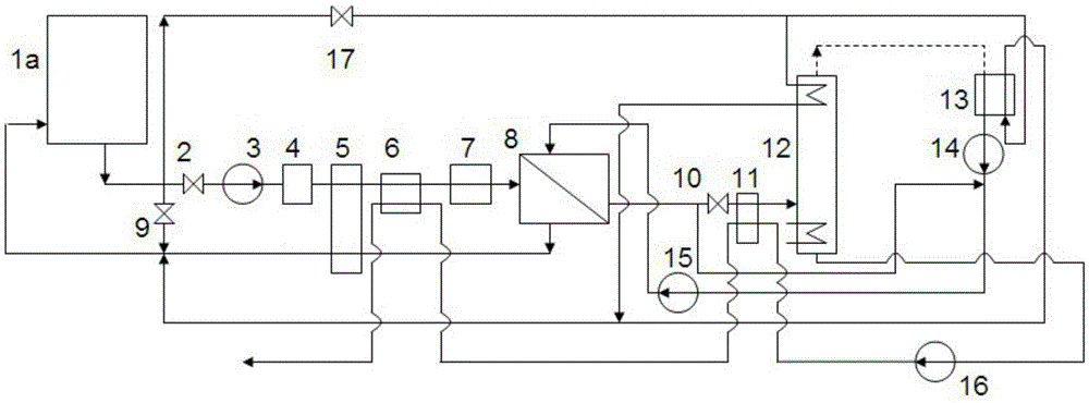 Rectification and regeneration device for heat source tower antifreeze solution