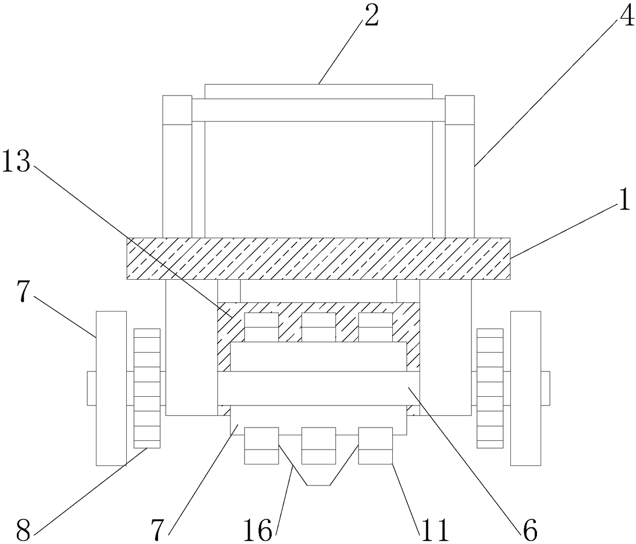 Device for sowing seeds during fruit planting