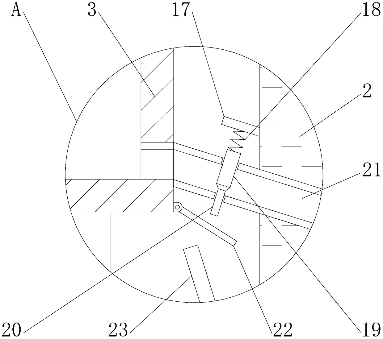 Device for sowing seeds during fruit planting