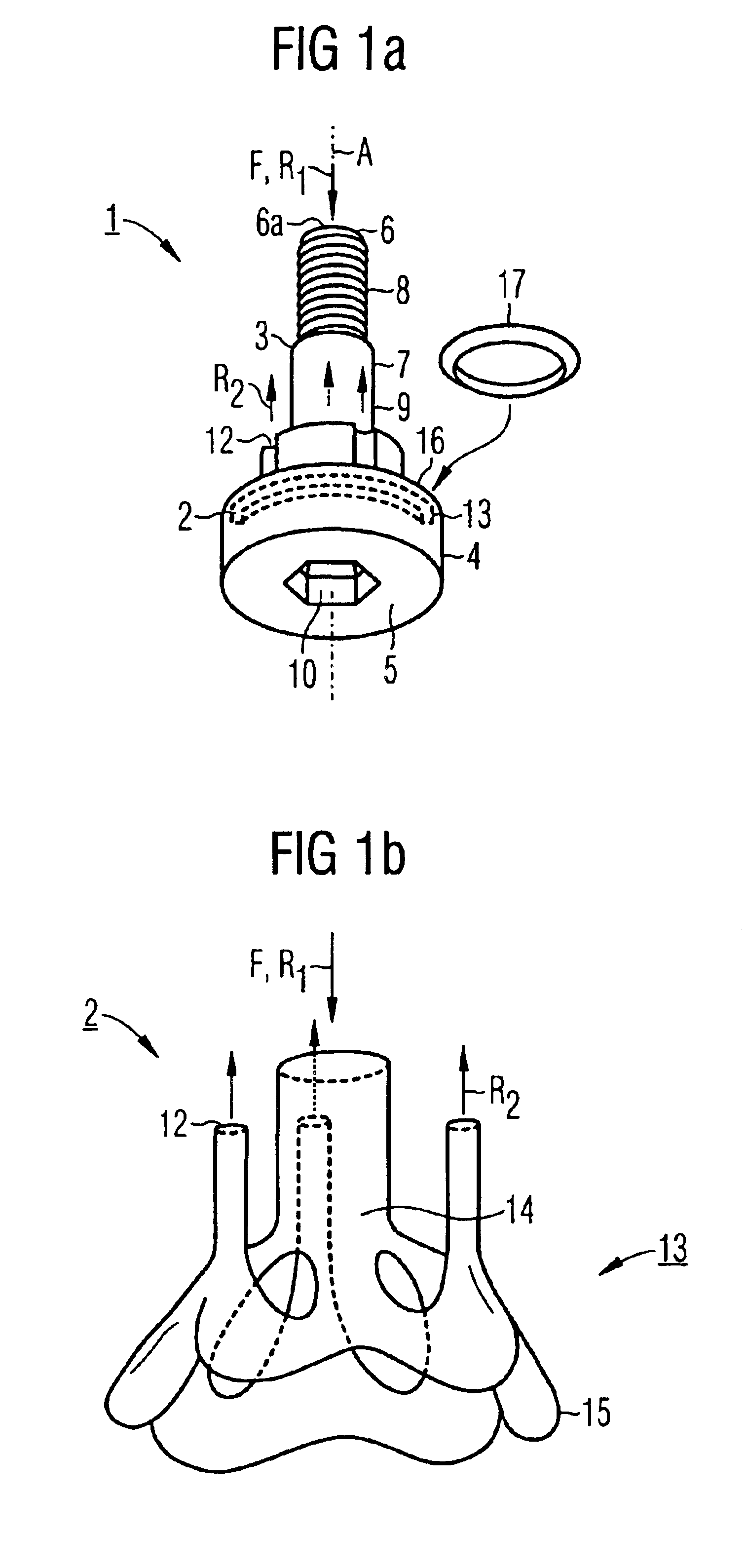 Internally coolable screw