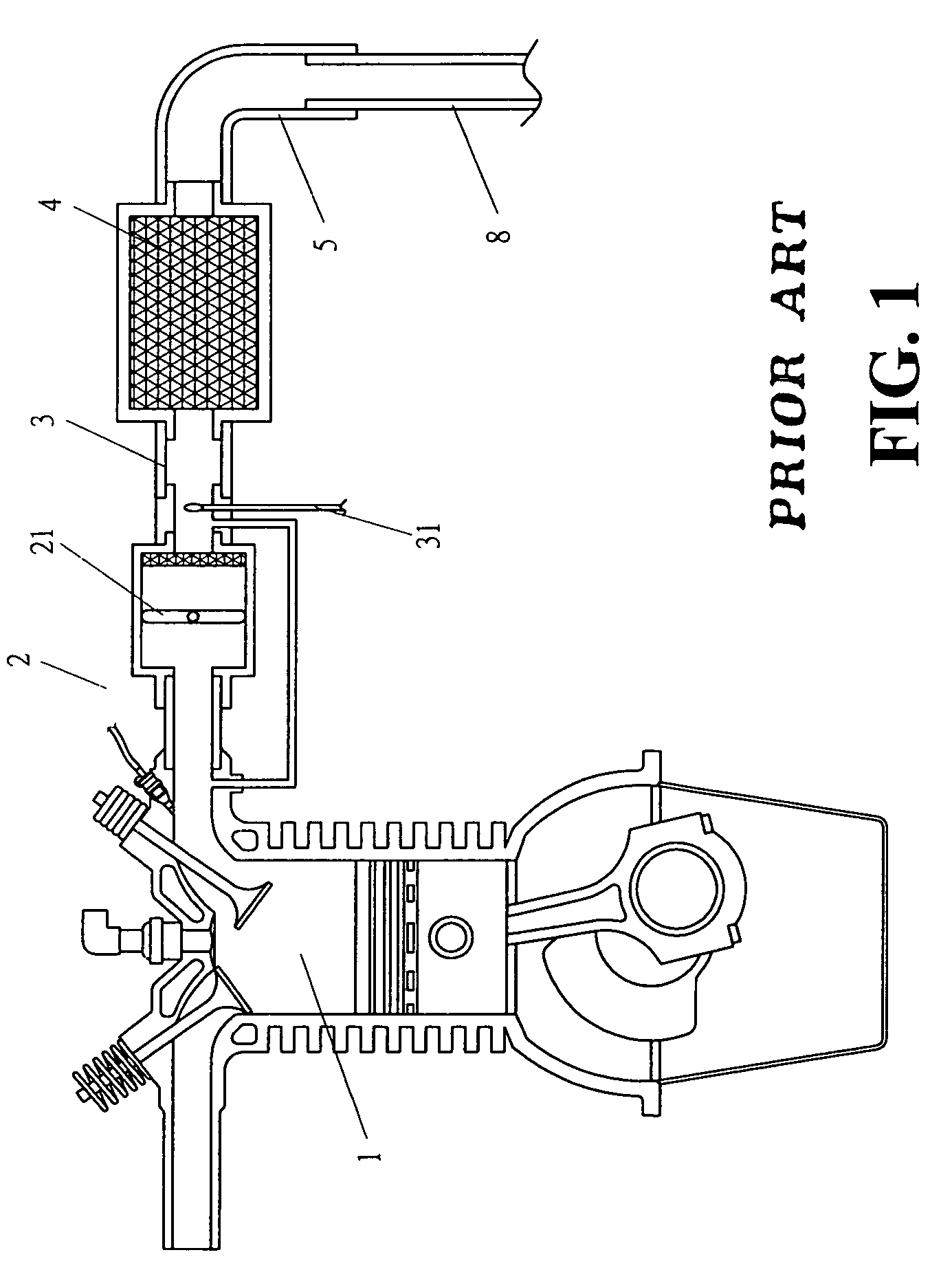 Apparatus and method for increasing the ratio of air to fuel of engine