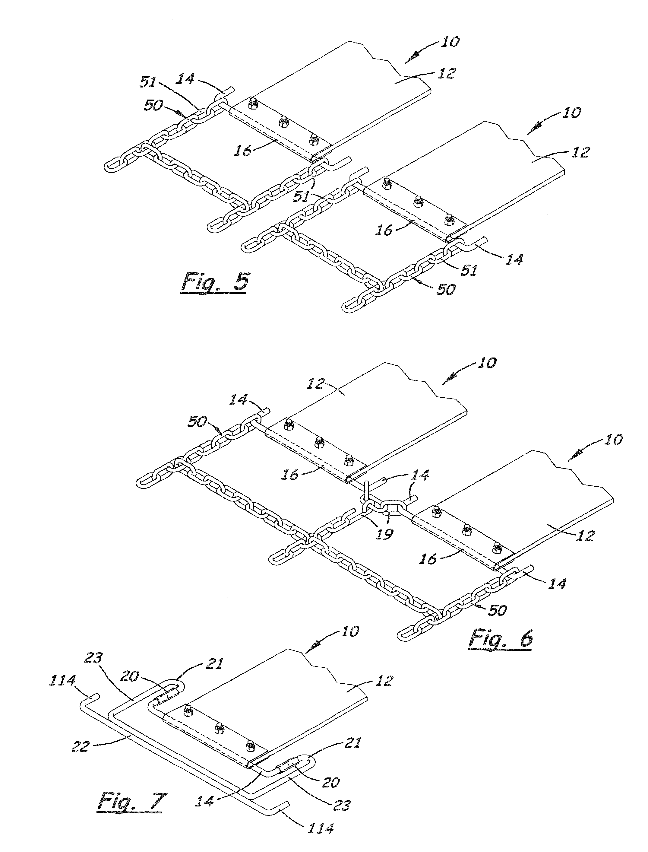 Tool and method for tire traction device installation