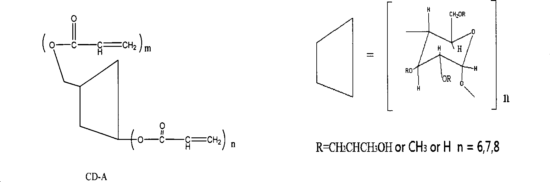 New method for preparing cyclodextrin (meth)acrylate