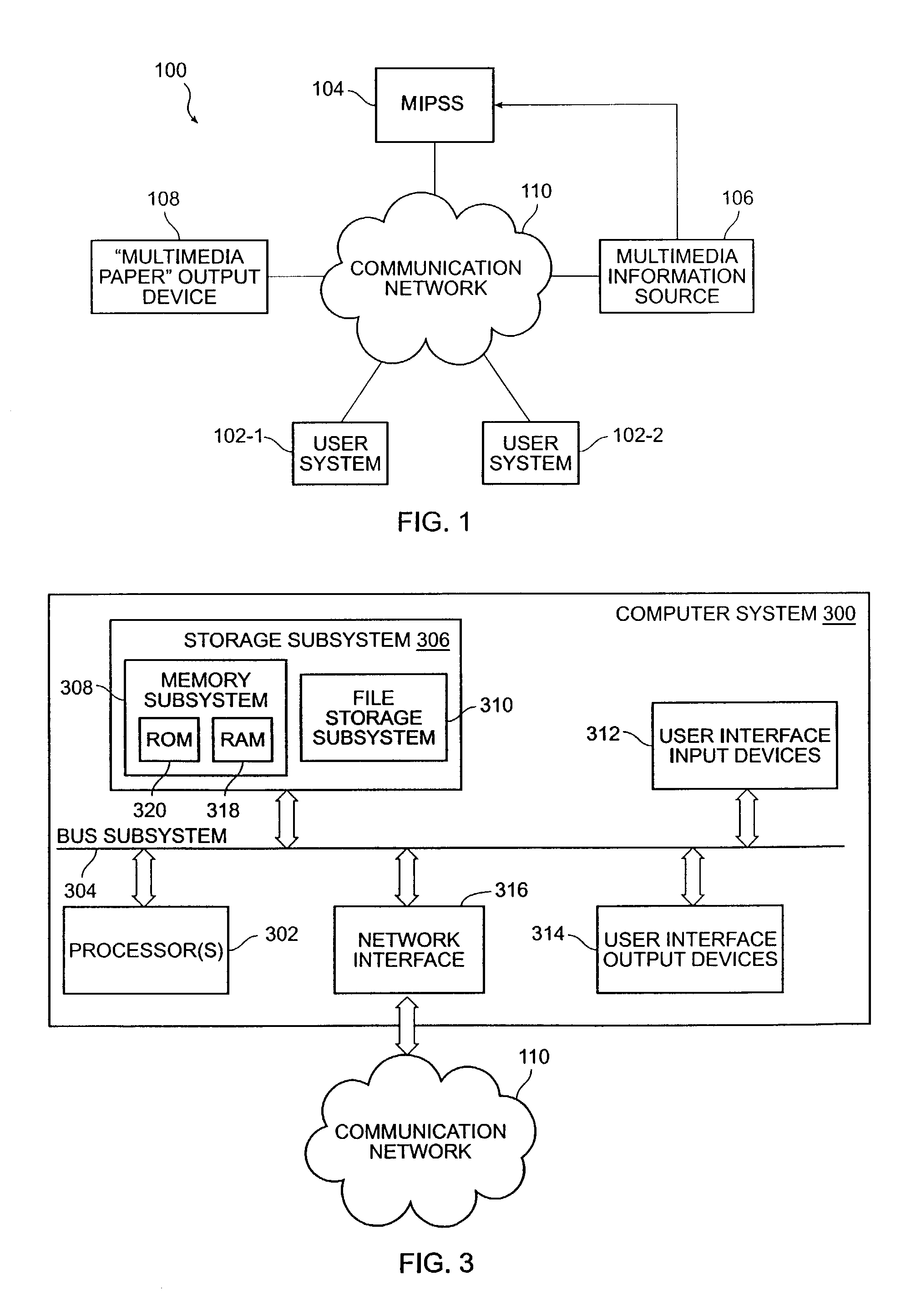 Device for generating a multimedia paper document