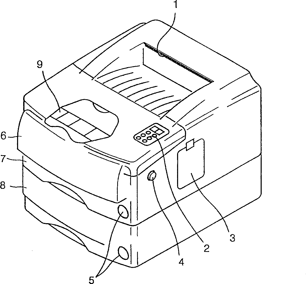 Fixing roll assembly of electronic photography image-forming device