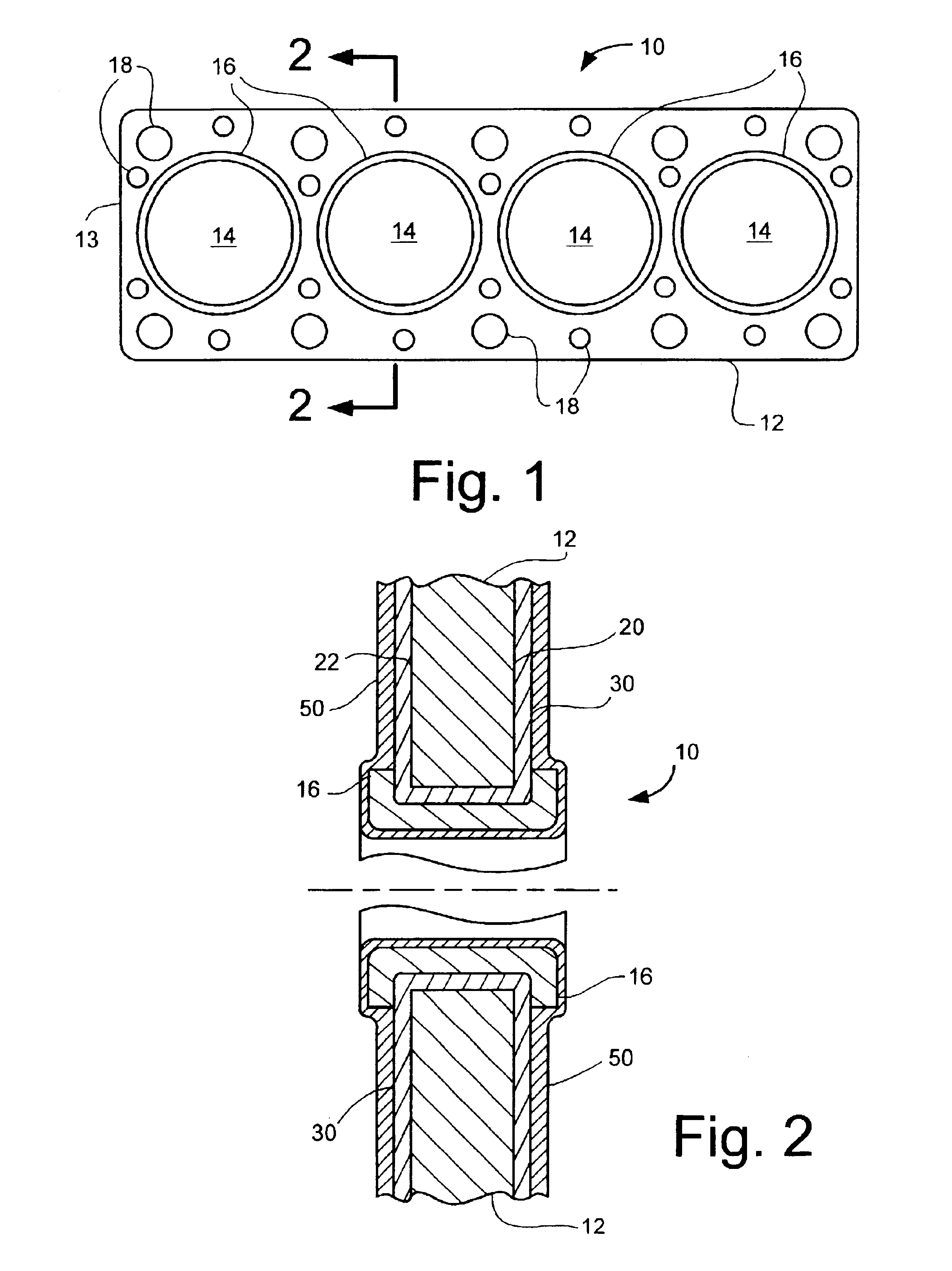 Cylinder head gasket and method of producing