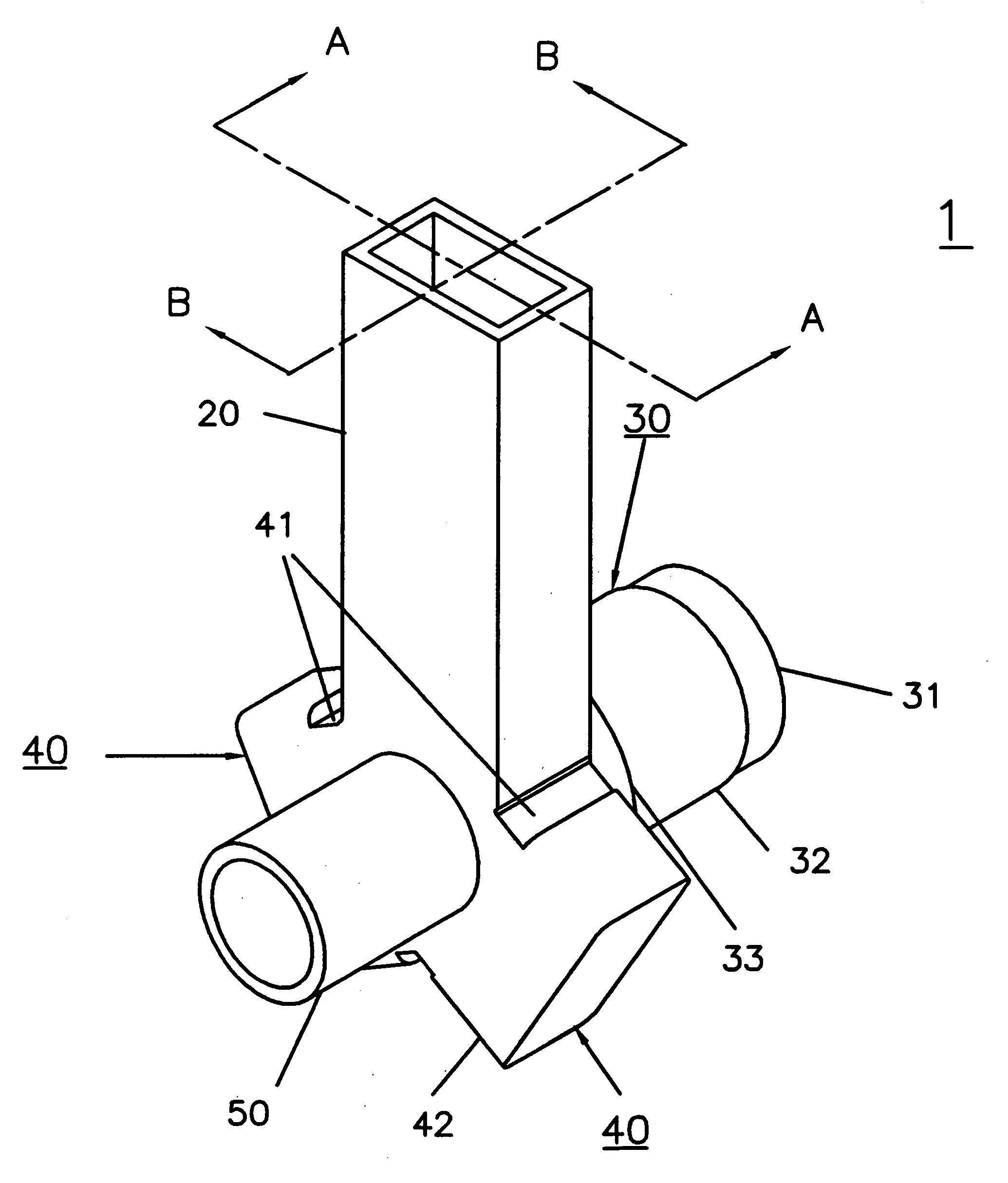 Symmetrized coupler converting circular waveguide TM01 mode to rectangular waveguide TE10 mode