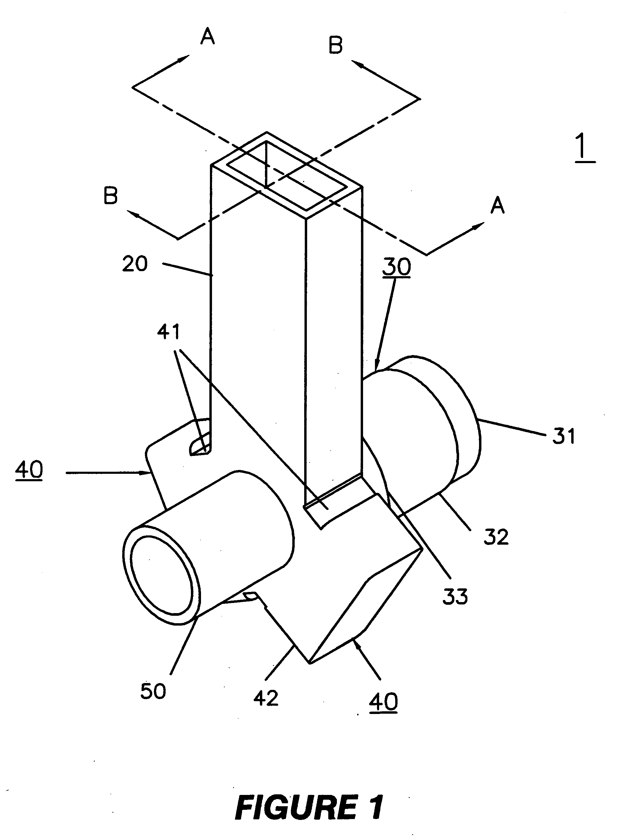 Symmetrized coupler converting circular waveguide TM01 mode to rectangular waveguide TE10 mode