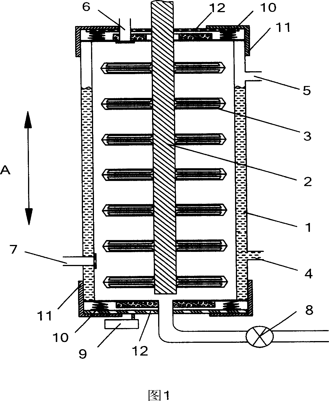 Apparatus for grinding and dispersing organic dyestuff