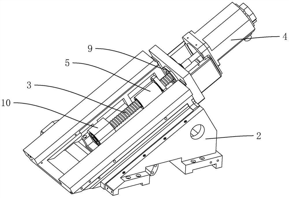 Mounting structure and method for reducing thermal deflection of tool tower crane