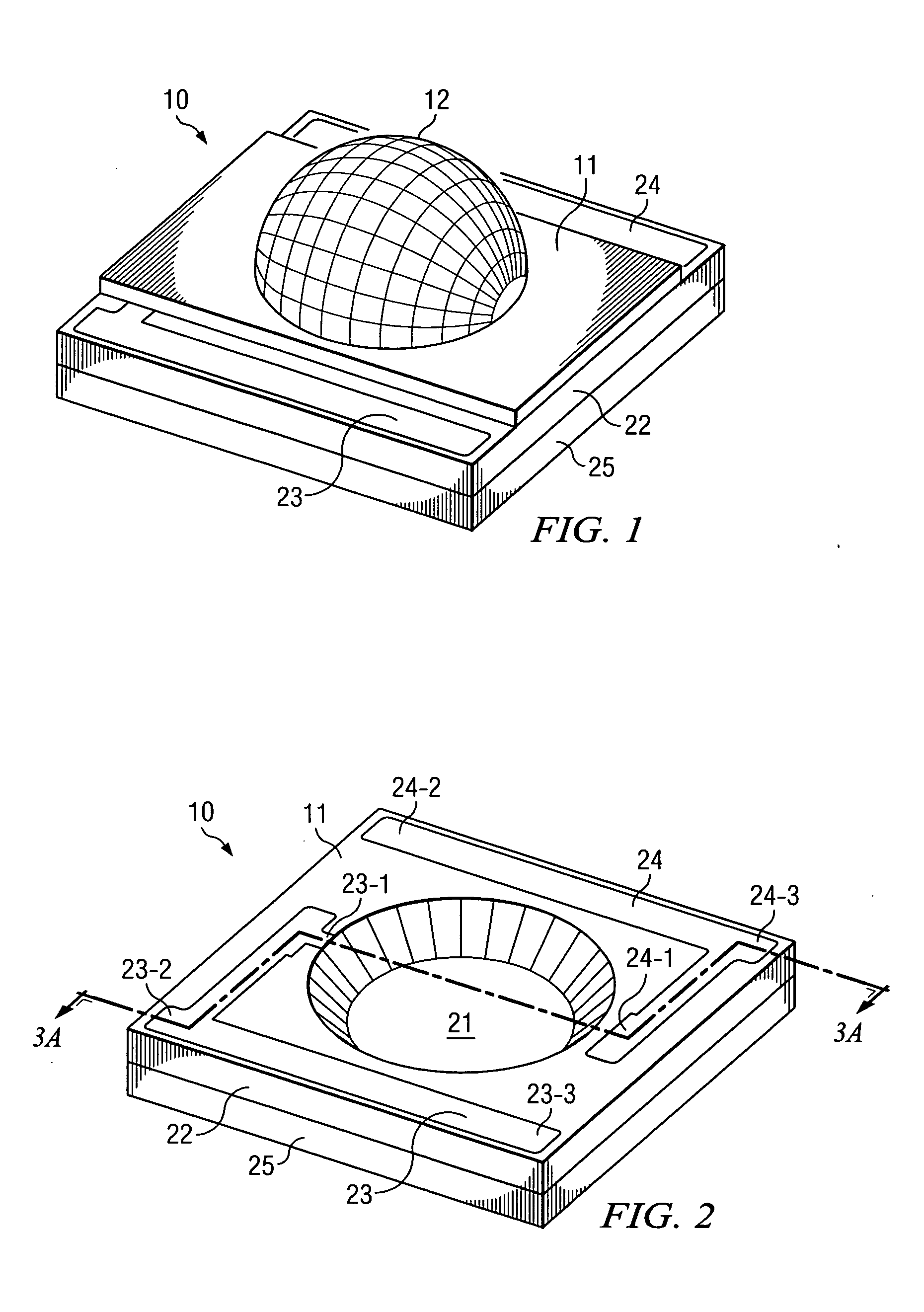 LED mounting having increased heat dissipation