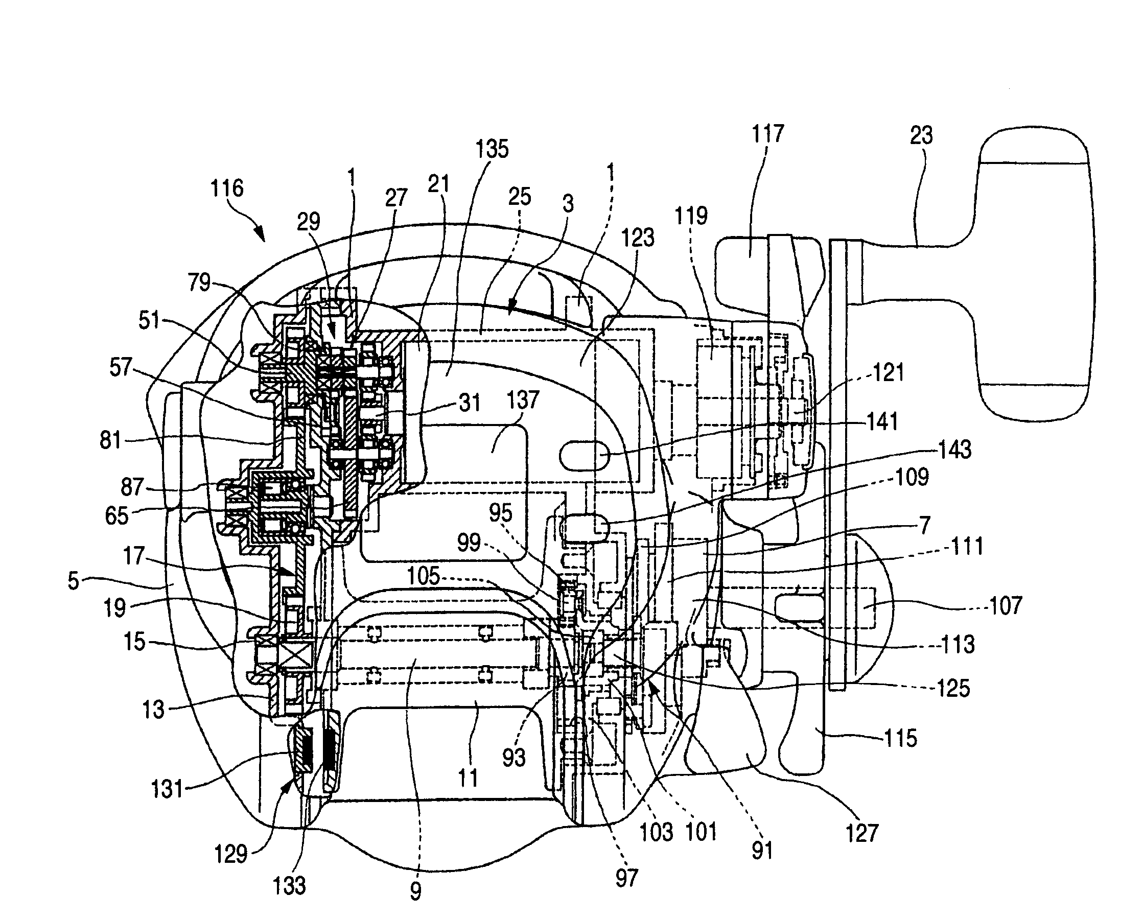 Electric-powered fishing reel