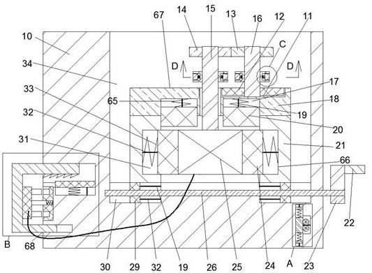 Fixed mounting base capable of detecting abnormal power failure of motor