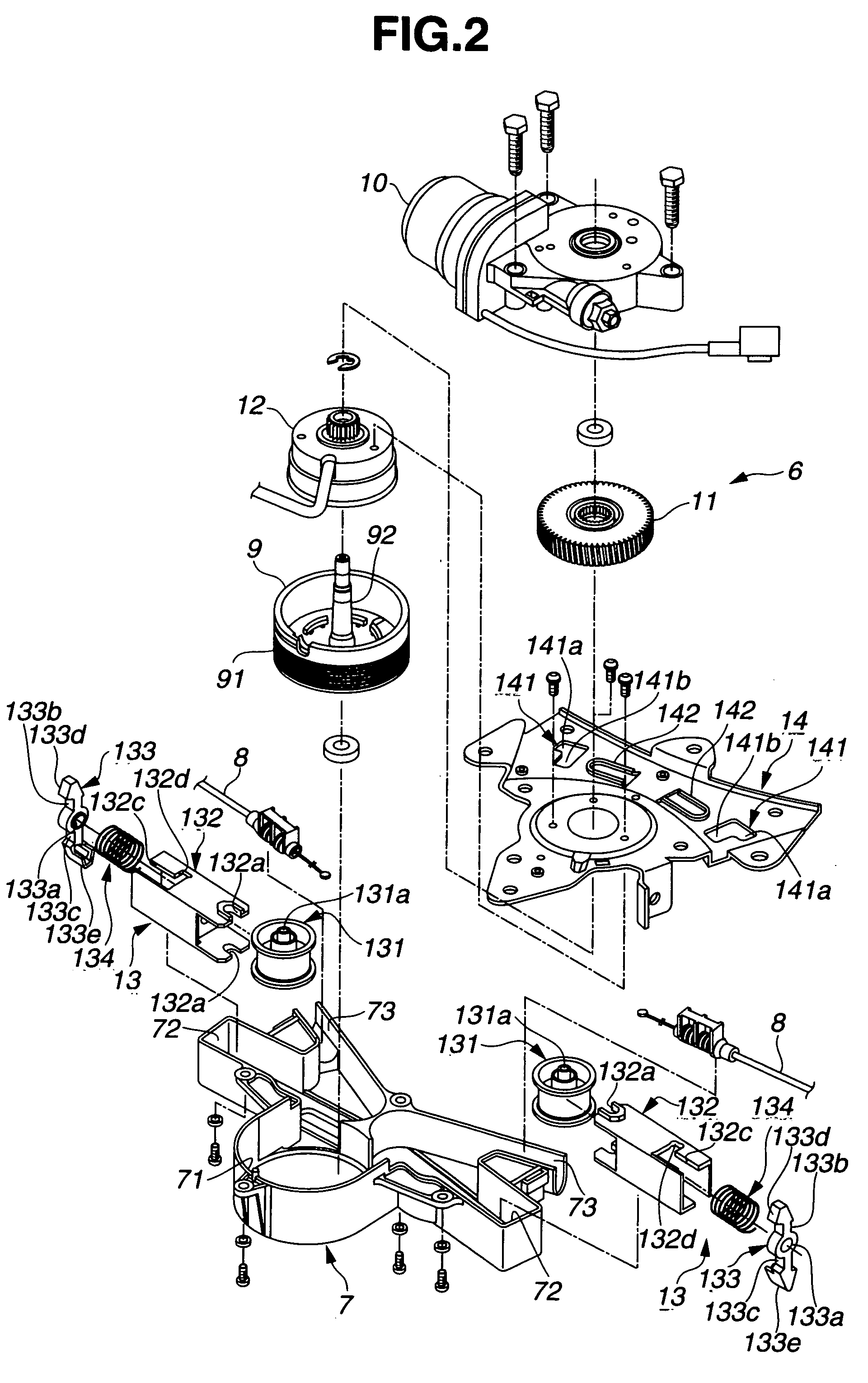 Drive apparatus for sliding member