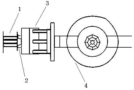 A test device and method for dynamic bending resistance of automobile side pillars hitting key parts