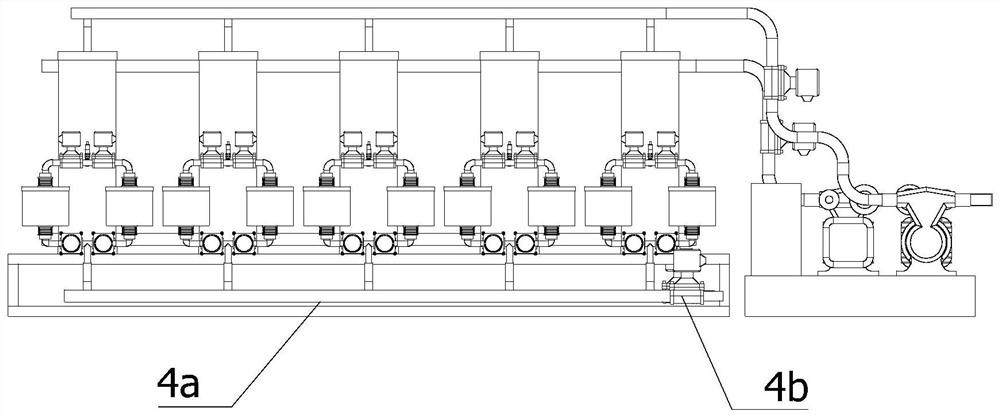 A submerged membrane module ultrafiltration filtration device