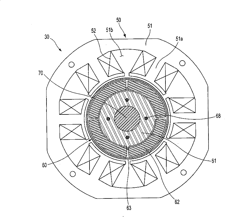 Compressor motor magnet magnetization method