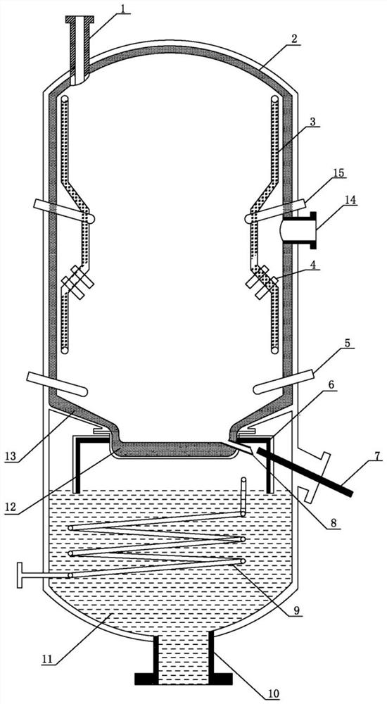 Low-tar and low-phenolic-water multi-medium fixed bed gasifier