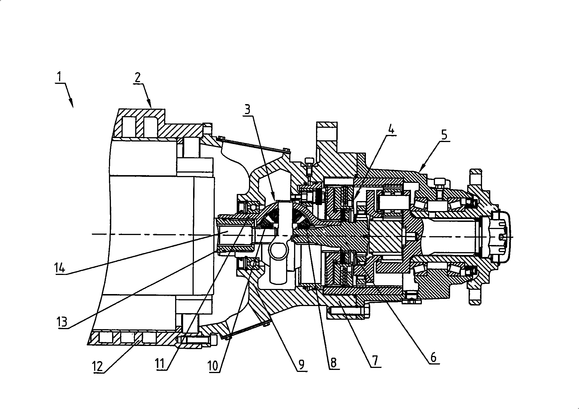 Braking device of drive axle