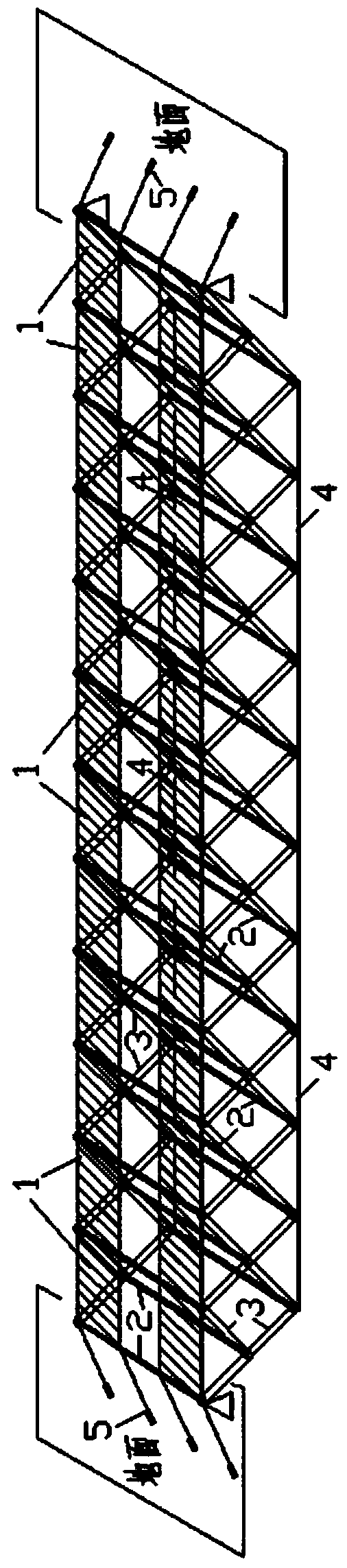 Quick unfoldable prestressed steel bridge