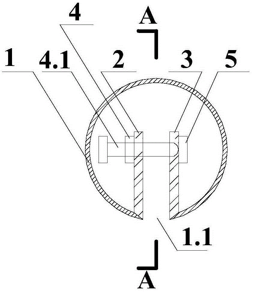 Circumferential strain gauge for inner wall of circular hole