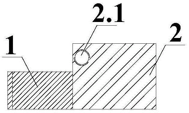 Circumferential strain gauge for inner wall of circular hole