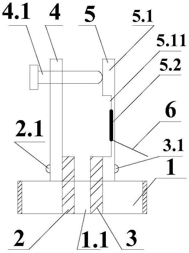 Circumferential strain gauge for inner wall of circular hole