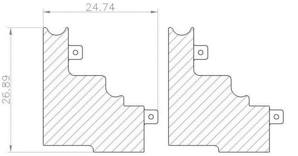 Matching die cutting and half-and-half rotating pasting processing method for conductive adhesive