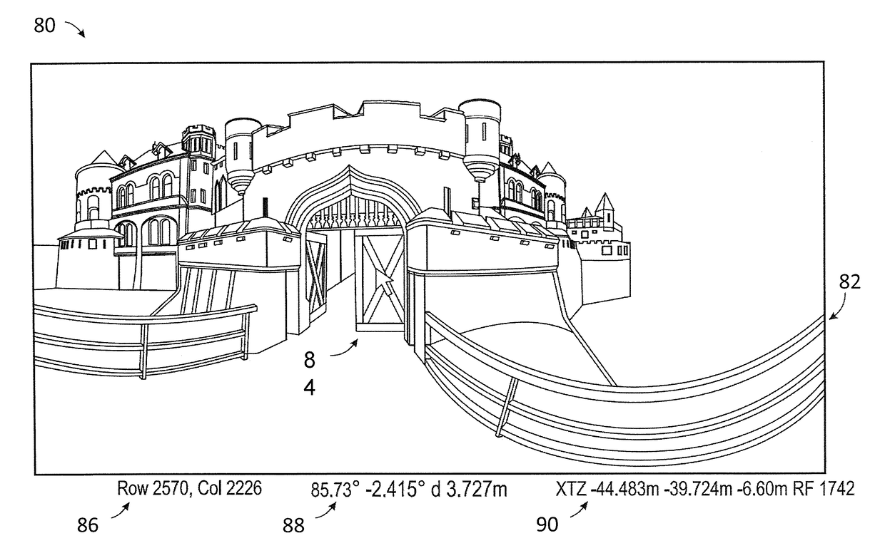 System and method of generating virtual reality data from a three-dimensional point cloud