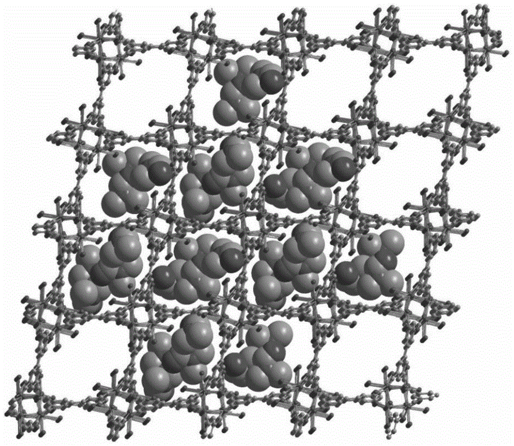 Calcium metal-organic coordination polymer and preparation method thereof