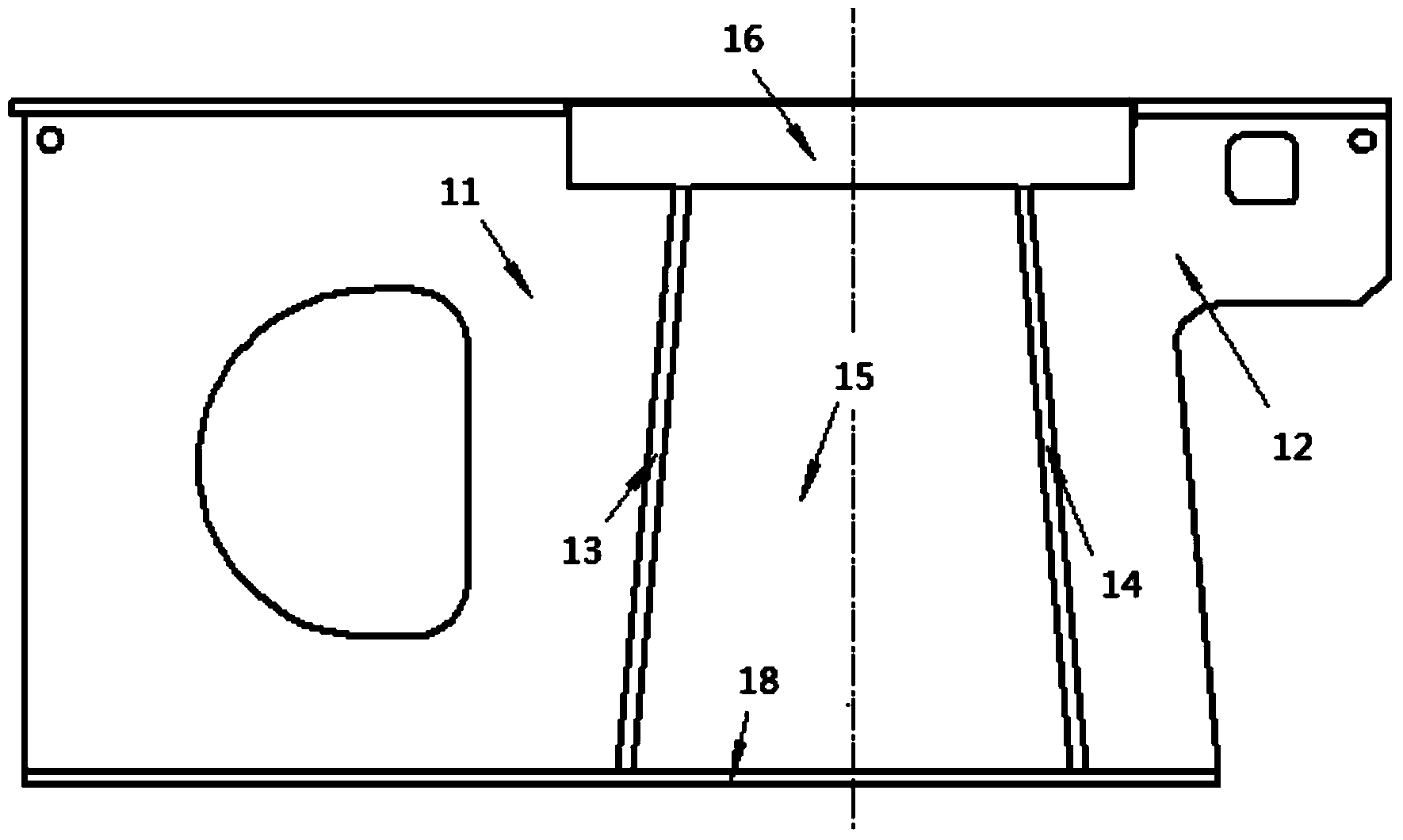 Production method for welded cylinder block of marine diesel engine