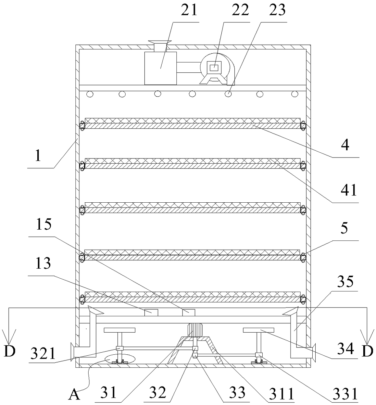 Storage cabinet for level instrument production and machining